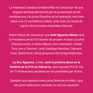 Nova Junta Directiva 2026-2030